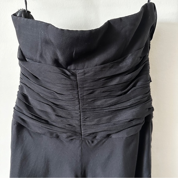 WHBM | Women’s Strapless Silk Little Black Dress size 00 - Picture 5 of 10